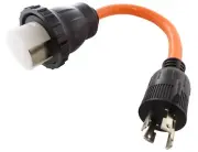 1.ft 30 Amp NEMA L14-30P to NEMA SS2-50R Transfer Switch Power Cord by AC WORKS®