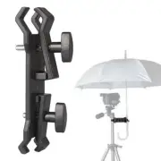 Photography Camera Lighting Umbrella Holder Clamp Clip for Tripod Light StanH;yg