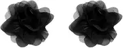 [zaoalife] Clothing Appliques 2pcs Removable DIY Craft Tulle Flower Brooch Appliques Exquisite Lace Fabric Clothing Patch Clothes Decoration, Polyester, no gemstone