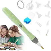 Nail Design Tools, Electric USB Nail Dot Tool, Craft Accessories With 9 Replacement Heads for Beginners Hobby Children Adults Creative Projects Home