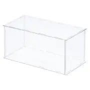 Acrylic Display Case Plastic Cube Storage Box Transparent Showcase 41x21x20.5cm