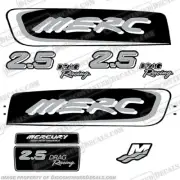 Fits Mercury 2.5 Liter EFI Racing Decal Kit - Custom Silver
