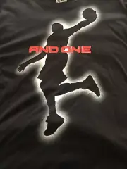 AND1 Men's Active Stenciled Graphic T-Shirt Size 3XL BLACK