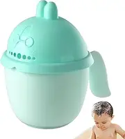 Baby Water Fall Bath Cup, Toddler Shampoo Rinser,Baby Bath Jug, Soft Rim Hair Rinsing Children Wash Device Easy Handle Bathing Accessories for Playing Water Cleaning