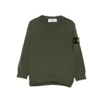 [Stone Island] Stone Island Logo-patch Wool Sweater 14 A GREEN
