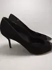 YSL Yves Saint Laurent Black Heels Opyum Pumps Pointy Toe Shoes US Sz 8