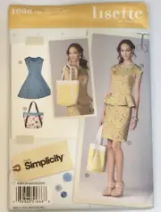 Dress & Bag or Top & Skirt Size 6-14 S1666 Uncut Sewing Pattern Purse Tote