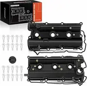 A-Premium Engine Valve Cover Kit, with Gasket & Bolts, Compatible with Nissan 350Z 2003-2008, Infiniti FX35 2003-2008, G35 2003-2007, M35 2006-2008, V6 3.5L VQ35DE, Replace # 13264AM600, 13264AM610