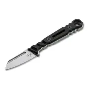 Boker Plus Ylvi Fixed Blade Knife Black Handle D2 Steel Blade with Kydex Sheath