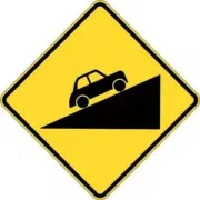 Ascent / Steep Climb (Symbolic) Sign - 600x600mm