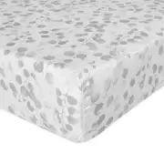 Anne de Solene Rosee Gris Cotton Fitted Sheet, King