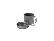 Snow Peak Trek 900 Titanium Cookset SCS-008T – Ultralight Nesting Pot & Pan for Backpacking & Camping