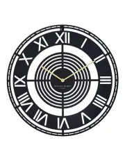 [One Six Eight London] Boston Wall Clock 45cm in Black