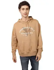[American Eagle] Logo Graphic Hoodie in Hazelnut