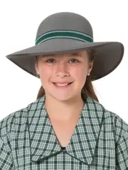 Yrs 7-10 Grey/Bottle College Style Hat