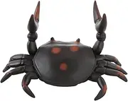 Pottery Crab Figurine Miniature Crab Sculpture, 3.1" High Ceramic Animal Tea Pet for Home Garden Desktop Decor