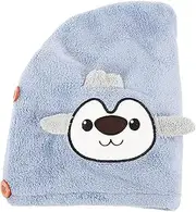 WOFASHPURET Cute Cartoon Microfiber Hair Towel Wrap Absorbent Drying Cap for Wet Hair Soft Comfortable Wrap for Moms Quick Dry Towel Hat for Easy Care