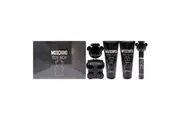 Moschino Toy Boy by Moschino for Men - 4 Pc Gift Set - 3.4 oz EDP Spray, 0.3 oz EDP Spray, 3.4 oz After Shave Balm, 3.4 oz Bath and Shower Gel