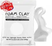 White Modeling Foam Clay - Squishy,Soft, Air Dry -For School Project,Cosplay,Fak