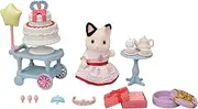 Sylvanian Families - Party Time Playset -Tuxedo Cat Girl