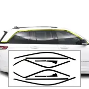 Fits 2022-2025 Jeep Grand Cherokee Side Window Chrome Delete Vinyl Decal Overlay (for: Jeep)