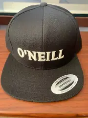 O'Neill ''HOUSTONS'' Men's Hat Black White Adjustable Baseball Snapback Cap