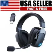 2.4GHz USB Gaming Headphones Wireless Gaming Headset for PS5/PS4/PC/Switch
