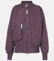 [Adidas by Stella McCartney] Adidas by Stella McCartney Ruched technical bomber jacket AU 16 purple