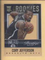 2014-15 prestige Panini Rookies CORY JEFFERSON no.37 nets