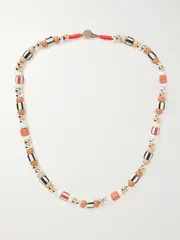 [Roxanne Assoulin] Roxanne Assoulin - The Quiet Time Gold And Silver Tone Beaded Necklace - Multi - One size One size Multi