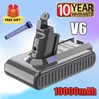 10000mAh Battery For Dyson V6 Animal DC58 DC59 DC72 SV04 SV03 SV05 + Pre Filter