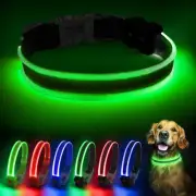 Light up Dog Collars Rechargeable, LED Dog Collar Night Walking, Waterproof Flas
