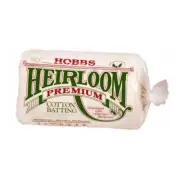 Batting Heirloom Natural Unbleached Cotton 90in x 108in