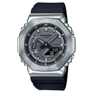 【CASIO 卡西歐】G-SHOCK 金屬八角經典設計G-SHOCK系列 GM-2100-1A