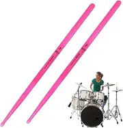Glow Drumsticks, 5A/7AFluorescent Nylon Drum Sticks, Bright Light Up Drum Sticks, Suitable for Drummers and Children