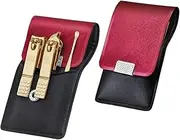 3 Piece Manicure Pedicure Set Professional Finger and Toe Nail Care Tools with Fashion Leather Case Nail Clipper Set