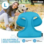 Soft Dog Pet Harness Breathable Mesh Control Puppy Reflective Walking Vest Black