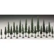 Woodland Scenics TR1585 N/HO Evergreen 2-4" (18) Train Scenery