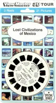 Lost Civilizations of Mexico 3d View-Master 3 Reel Packet SEALED
