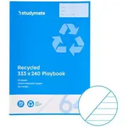 Studymate 333x240mm 70gsm 10mm Playbook QLD 64 Page Recycled