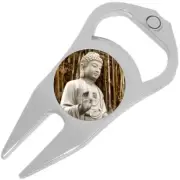 Buddha Golf Ball Marker Divot Repair Tool Bottle Opener