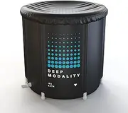 Deep Modality - Ice Bath, Cold Plunge Tub, Ice Bath Tub, Ice Pod, Ice Baths at Home, Cold Pod, Cold Tub, Ice Tub, Ice Barrel, Water Chiller connectivity for Premium Cold Plunge Bath Tub - Black