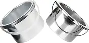 SHERCHPRY 2 pcs Wax Melting Machine Replacement Pots Metal Inner Pans for Hair Removal Wax Warmer Easy to Clean Suitable for Home Salon Use Durable Container with Smooth Surface