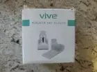 Vive Walker Ski Glides and Covers 4 PCS - Universal Replacement Feet - Heavy Dut
