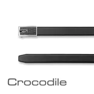 【Crocodile】Crocodile 鱷魚皮件 真皮自動扣皮帶 0101-42009-01(進口牛皮)