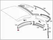 Genuine MERCEDES R230 SL R230 Sealing 2307900698