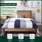 Metal Bed Frame Double Mattress Base Platform Wooden - Zinus