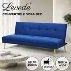 Levede 3 Seater Sofa Bed Convertible Velvet Lounge Adjustable Recliner Couch