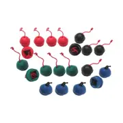 20Pcs Billiard Chalk Holders Rubber with Cord Mini Chalk Case Pool Billiards