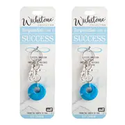 2PK Wishstone Turquentine Key Charm Keyring/Keychain Women's Accessories